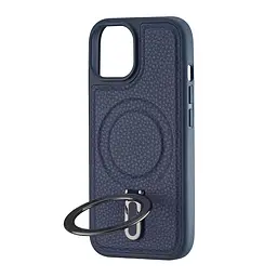 Чохол Jinduka Leather Ringo iPhone 15 Blue - мініатюра 4