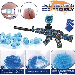 Бластер автоматичний OldBro Auto AK 47 Gel Ball з гель кульками орбіз 10500 шт. eXtream blue - мініатюра 2