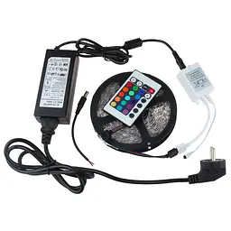 Світлодіодна RGB LED стрічка 5 м, пульт, блок живлення, контролер UFT LS02
