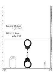 Наручники - Ouch! Beginner's Handcuffs Black - мініатюра 4