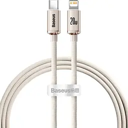 Кабель Baseus Crystal Shine Series USB-C to Lightning 20W 1.2m Pink (CAJY001304) [169541]