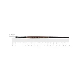 Пензель синтетика овальна Moon 1203FR коротка ручка ROSA (4823098534150)