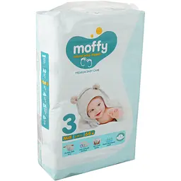 Підгузки дитячі Moffy Jumbo 3 (5-9 кг) 64 шт.