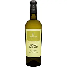 Вино Vigna Case Alte Sauvignon Salento белое сухое 0.75 л