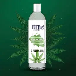 Гібридна змазка BTB Relaxing Lubricant Cannabis, 250 мл, розслаблююча, з олією насіння коноплі - мініатюра 4