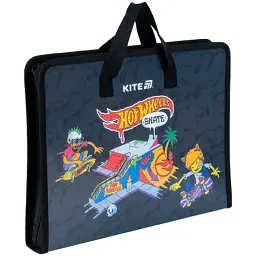 Папка - портфель Kite на блискавці A4 Hot Wheels, 1 відділення (HW25-202) - миниатюра 2