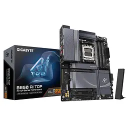 Материнська плата GIGABYTE B850 AI TOP (B850 AI TOP) (Socket AM5, AMD B850, ATX) - мініатюра 2