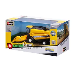 Автомодель Зернозбиральний комбайн "New Holland TC5.90" Bburago 18-31721 із зерновою жниваркою - мініатюра 6