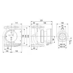 Циркуляційний насос Grundfos Magna1 40-60 F 220 (99221292) - мініатюра 2