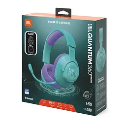 Бездротові навушники JBL Quantum 360 JBLQTUM360CYN Cyan - мініатюра 8