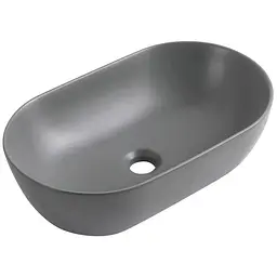 Умивальник накладний Mixxus Premium Ellipse-0109 500x300x140 мм MP6653, Графит