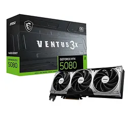 Відеокарта MSI GeForce RTX 5080 Ventus 3X OC 16GB GDDR7