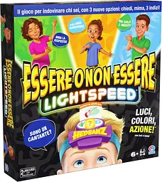 Настільна гра Хто Я? Spin Master Hedbanz Lightspeed Essere o non essere, італійська версія, для 2+ гравців, від 6 років (SKU-204.1)
