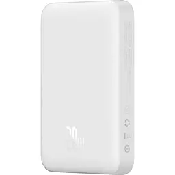 Портативний акумулятор Baseus Magnetic Mini Wireless Fast Charge 20W 10000mAh white (PPCX070002) - мініатюра 3