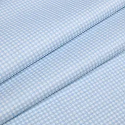 Дитяче простирадло Cosas Blue Check 110х160 см біло-блакитне (BlueCheck_110x160) - мініатюра 7
