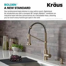 Змішувач для кухні Kraus Bolden KPF-1610SFACB, Бронза - мініатюра 5