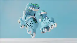 Ролики YVolution Switch Skates Блакитні - мініатюра 8