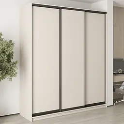 Шафа-купе тридверна MebelStar Комбо BG 3ДСП 210x45x240 см Кашемір (MBS-9471)