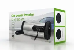 Автомобільний інвертор 150 Вт, EnerGenie, Silver/Black, 2xUSB (5V/2.1A), вхідна напруга 10-16 VDC (вилка для автомобільного прикурювача), металевий корпус (EG-PWC150-01) - мініатюра 4