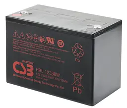 Акумуляторна батарея AGM CSB HRL-12330W 12 В 100 А·год - мініатюра 1