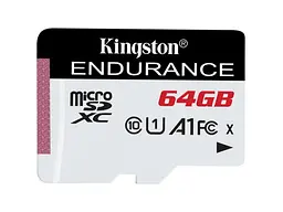 Карта памяти Kingston Endurance microSDXC Class 10 UHS-I A1 64 GB (SDCE/64GB)