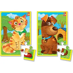 М'які пазли Vladi Toys Котик і песик 2 шт. VT1103-43 - мініатюра 2