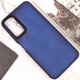 Чохол TPU+PC Lyon Frosted для Motorola Edge 50 Fusion / G85 Navy Blue - мініатюра 4