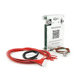 Смарт плата з активним балансиром BMS JiKong BD4A8S6P 4S-8S / 12V-24V / 60A Інтелектуальний контролер керування акумулятором LiFePO4, Li-ion, LTO (19795)