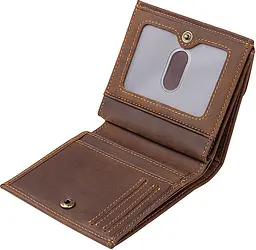 Чоловічий шкіряний гаманець Vintage 10х10 см acs0015725 - мініатюра 6