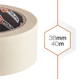 Малярна клейка стрічка Polax Profi 38 мм х 40 м (101-070) - мініатюра 5
