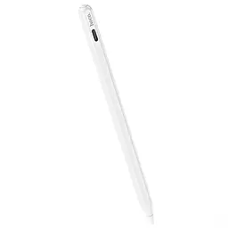 Стилус Hoco GM112 Intelligent anti-lost active capacitive pen with digital display for iPad White