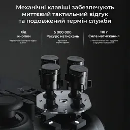 Геймпад Ajazz GP100S 2.4G/BT/USB Switch/PC/iOS/Android RGB Black (GP100S-B) - миниатюра 9