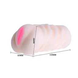 Мастурбатор Baile 3D Realistic Pussy Stroker (рожевий) - мініатюра 5