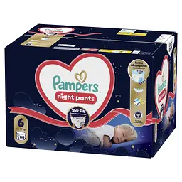 Підгузки Pampers Night Pants Розмір 6 (13-19 кг) 80 шт (8006530320511) - мініатюра 2
