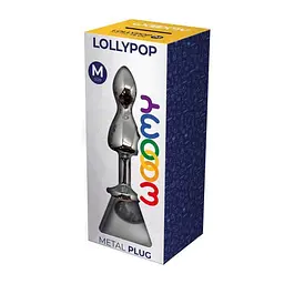 Металева анальна пробка Wooomy Lollypop Double Ball Metal Plug M, діаметр 3,1 см, довжина 9,4 см - миниатюра 3