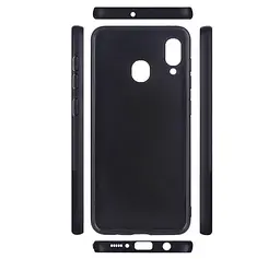 Чохол-бампер Primolux Gradient Glass для Samsung Galaxy A20 2019 (SMA205) / A30 2019 (SMA305) Black - мініатюра 3