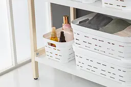 Кошик Idea Home Pyramid без кришки 2.8 л 24x17.5x8 см білий (00610 White) - мініатюра 2