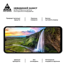 Захисне скло на ZTE Blade A55 4G/A35 4G з олеофобним покриттям, Pro, повне проклеювання, антистатичний і пиловідштовхуючий шар, 9H, самоклеючеся, 2.5D, на весь екран, антистатичний клей, ArmorStandart (ARM81349) - мініатюра 4