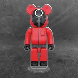 Акрилова колекційна фігурка Bearbrick Squid Game 2
