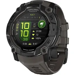 Смарт-годинник Garmin Instinct 3 50mm Amoled Black with Charcoal Band (010-03020-00/40)