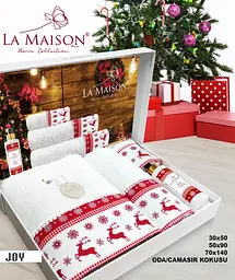 Подарунковий набір рушників з парфумами La Maison 30х50см+50х90см+70х140см pbe0049550 - мініатюра 2