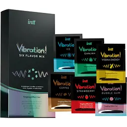 Набір пробників рідкого вібратора Intt Vibration Six Flavor Mix (12 по 5 мл)