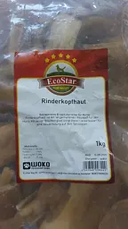 Ласощі для собак EcoStar Rinderkopfhaut Яловича шкіра, 1 кг - мініатюра 2