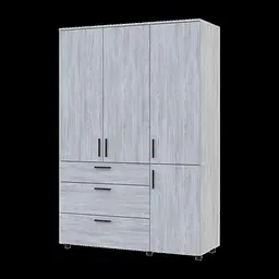 Шафа для одягу Doros Торн Сосна Натті 3 ДСП/3Ш (полиці) 135х51.6х200 (44900482) - мініатюра 4