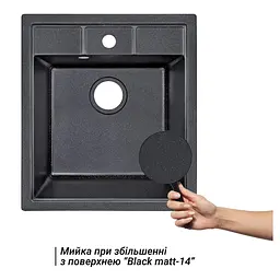 Кухонна мийка Lidz 460х515/200 BLM-14 (LIDZBLM14460515200) - мініатюра 3