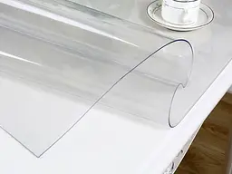 М'яке скло Прозора силіконова скатертину на стіл Soft Glass Захист для меблів 1.0х1.5 м (товщина 0.5 мм) - мініатюра 5
