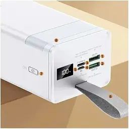Зовнішній акумулятор Remax RPP-321 Chinen QC 22.5W + PD 20W 50000 mAh білий 6954851243021 - мініатюра 4