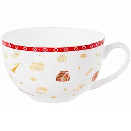 Чайний набір Lefard Christmas Delight, 250 мл, білий з червоним (985-144) - мініатюра 2