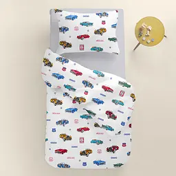 Дитяча постіль Cosas Retro Cars без простирадла 110х140 см (CarsRetroRoute66_140_2) - мініатюра 2