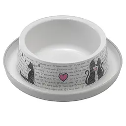 Moderna Trendy Dinner №1 Cats in Love Модерна миска для кішок світло-сірий 350 мл